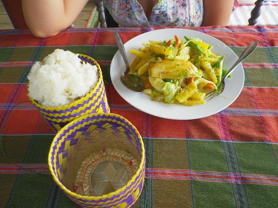 Vegetable curry en Tenabungalows