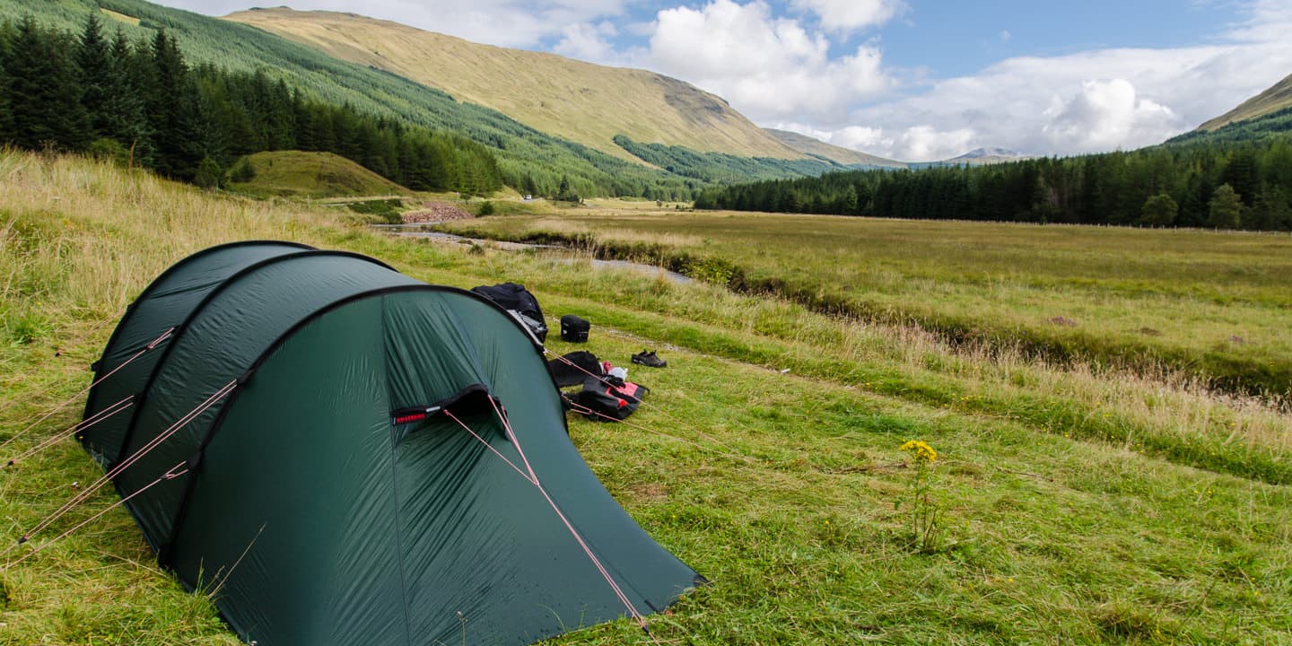 Acampada libre en Escocia
