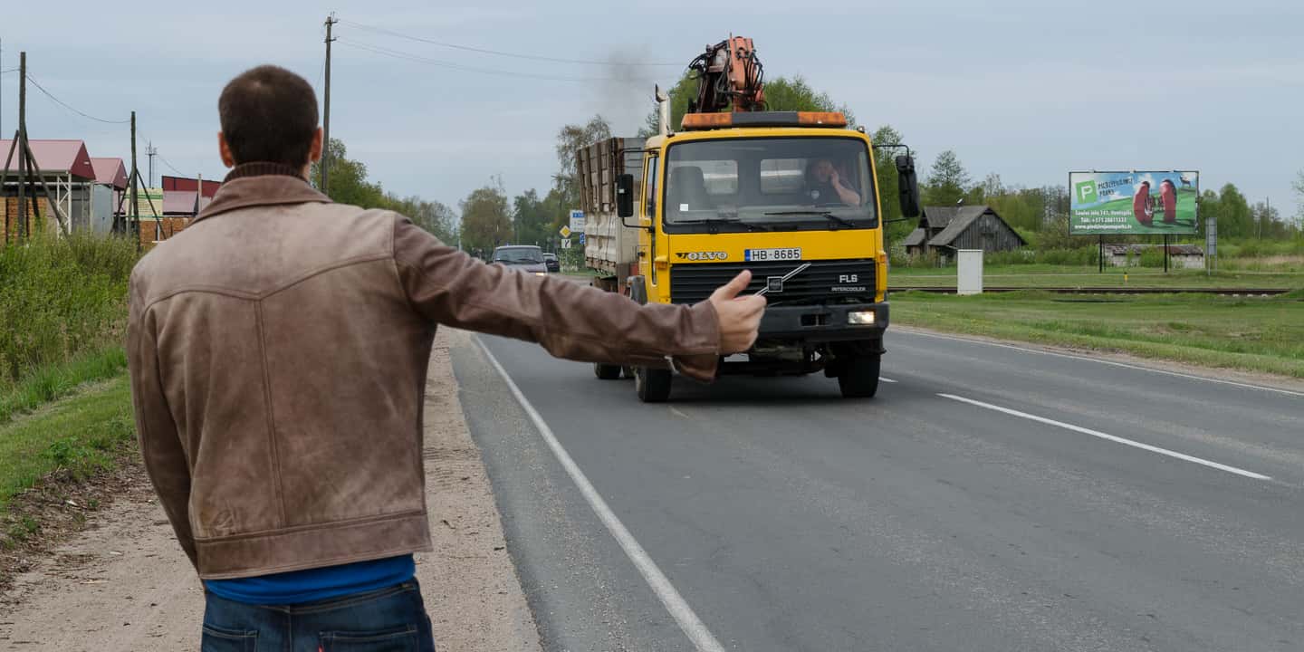 Haciendo Autostop en Letonia