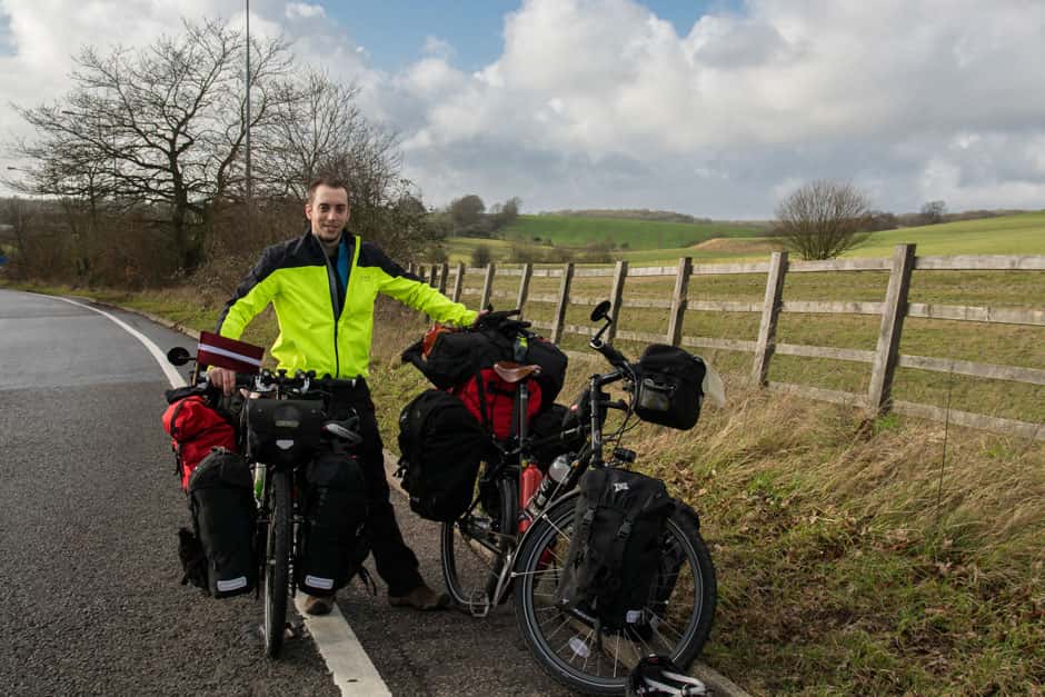 Dejando atrás Inglaterra en bicicleta