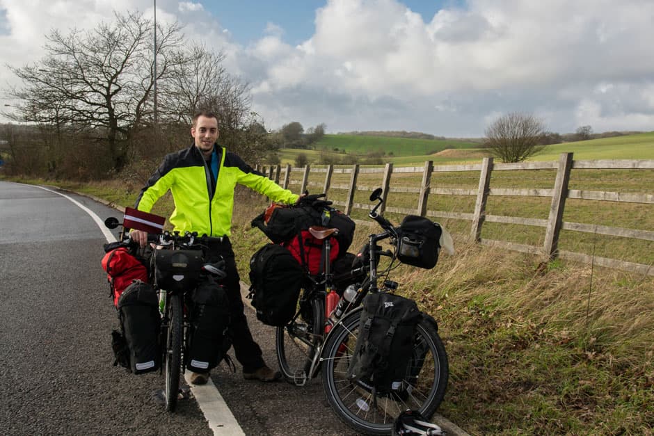 Dejando atrás Inglaterra en bicicleta