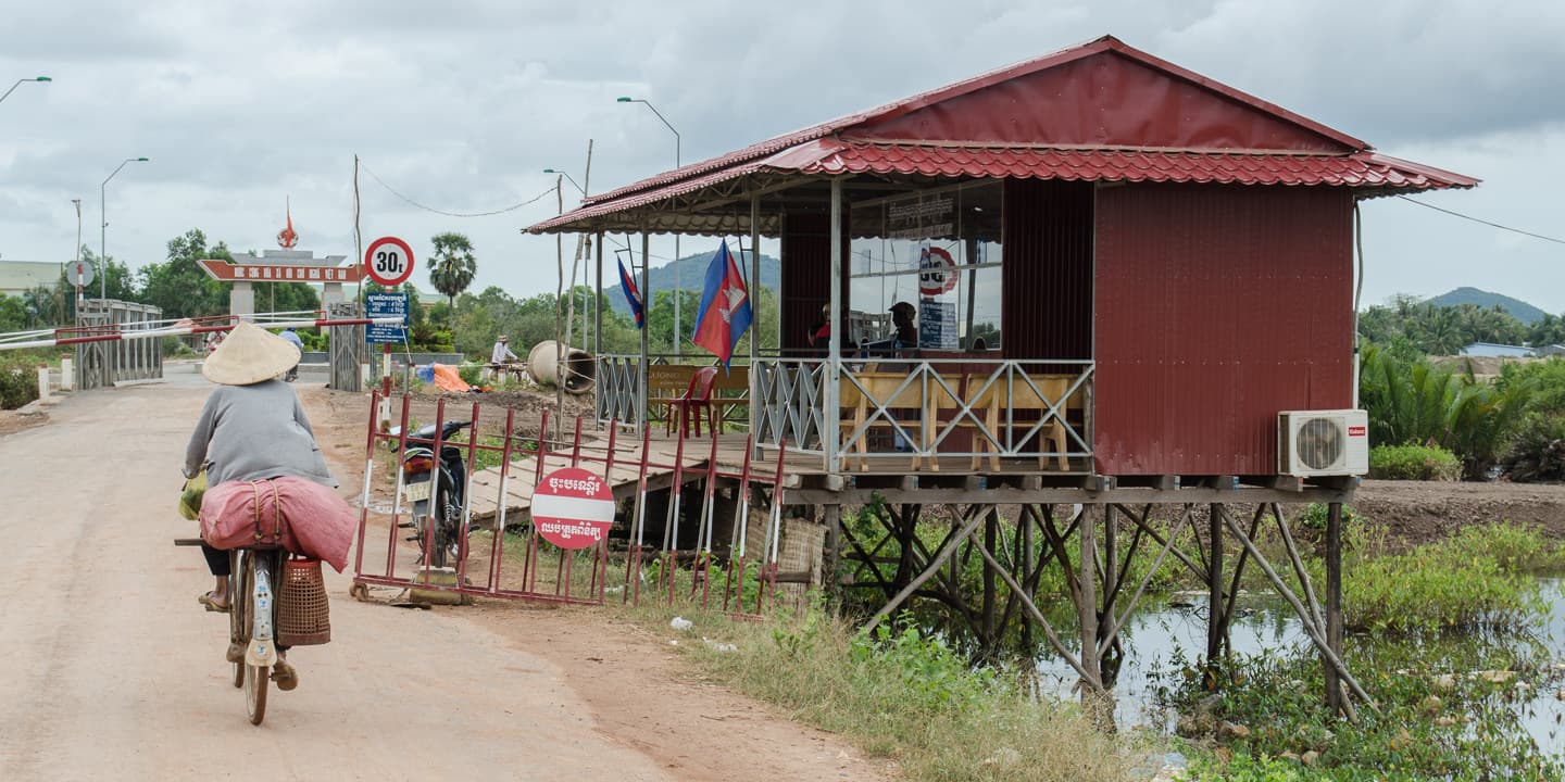 Puesto fronterizo en el lado Camboyano