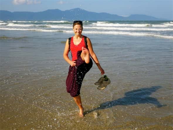 Ilze en la Playa China