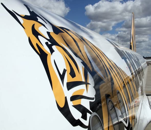 Avión de Tiger Airways