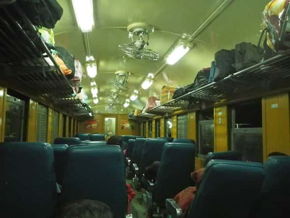 Tren nocturno de Bangkok a Ubon Ratchathani