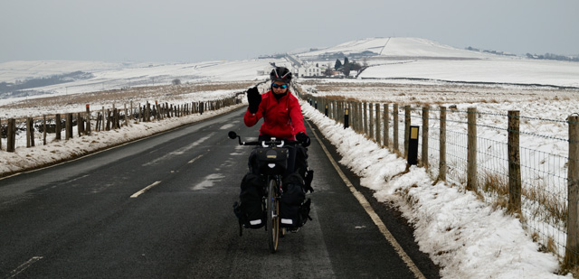 Pedaleando en el invierno inglés