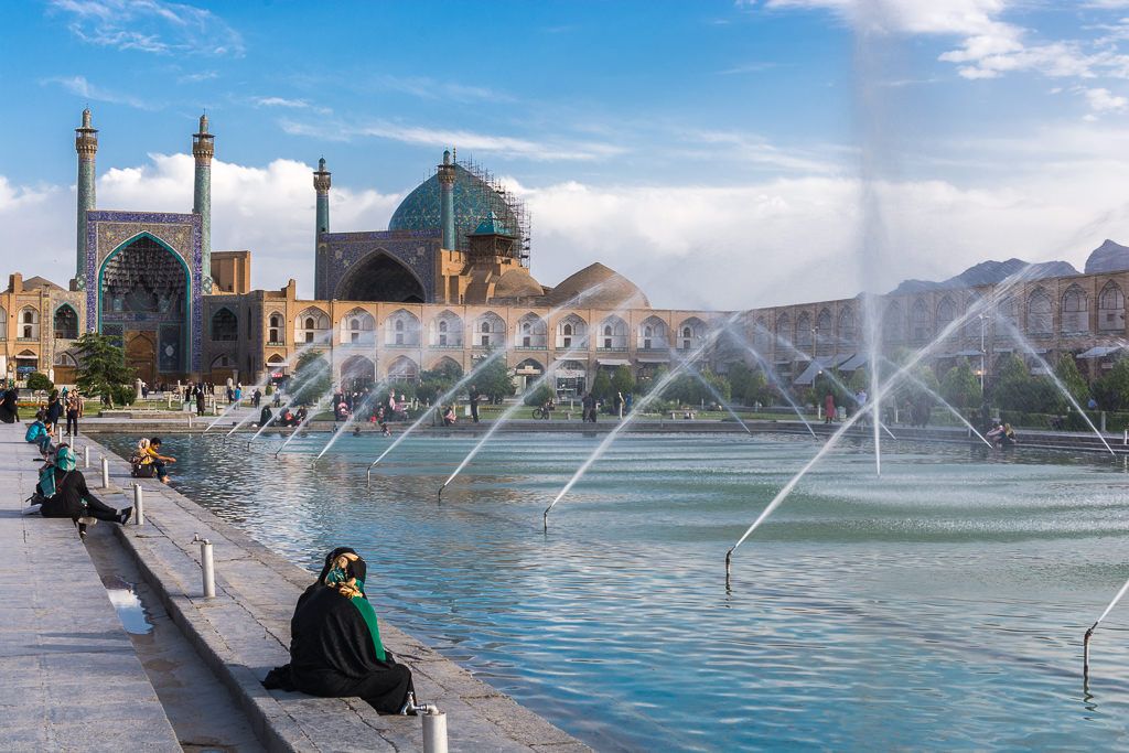 La plaza central de Isfahán